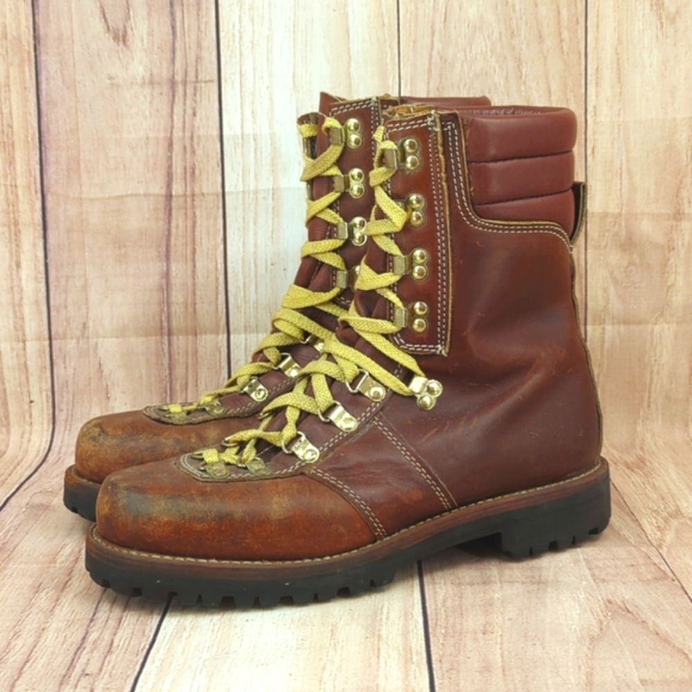 MONTBLANC Vintage Leather Mountaineering Boots Thinsulate Sz 9.5D